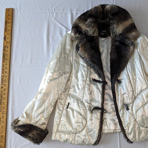 Jacket with Faux Fur Collar - Picture 1 of 4